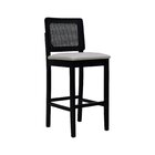 Banqueta Alta Bistrô Lyon Madeira Maciça Encosto Telinha Asse