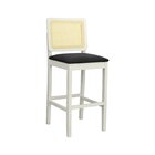 Banqueta Alta Bistrô Lyon Madeira Maciça Encosto Telinha Asse