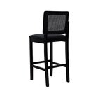 Banqueta Alta Bistrô Lyon Madeira Maciça Encosto Telinha Asse