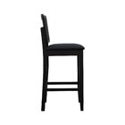 Banqueta Alta Bistrô Madeira Maciça Lyon Assento Estofado Enc