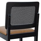 Banqueta Alta Bistrô Madeira Maciça Lyon Assento Estofado Enc