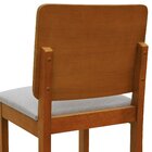 Banqueta Alta Bistrô Quéops Madeira Maciça Encosto Anatômico