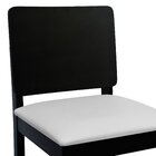 Banqueta Alta Bistrô Quéops Madeira Maciça Encosto Anatômico