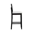 Banqueta Alta Bistrô Quéops Madeira Maciça Encosto Anatômico