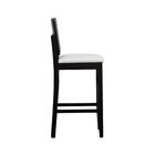 Banqueta Alta Bistrô Quéops Madeira Maciça Encosto Anatômico