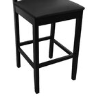 Banqueta Alta Bistrô Quéops Madeira Maciça Encosto Anatômico