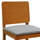 Banqueta Alta Bistrô Quéops Madeira Maciça Encosto Anatômico