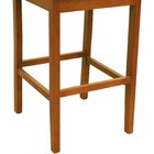 Banqueta Alta Bistrô Quéops Madeira Maciça Encosto Anatômico