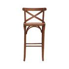 Banqueta Alta Bistrô Xisto Madeira Maciça Amêndoa