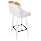 Banqueta Alta C/ Encosto Lith Para Cozinha Bar Balcão Bistrô