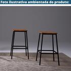 Banqueta Alta Chicago Industrial Daf Móveis Madeira Maciça 20
