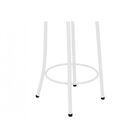 Banqueta Alta Com Encosto 86 Cm Branco - Marcheli - Branco/ta