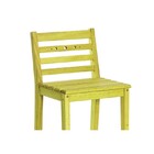 Banqueta Alta Com Encosto Bar Stain Amarelo - Mão   Formão