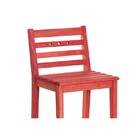 Banqueta Alta Com Encosto Bar Stain Vermelho - Mão   Formão