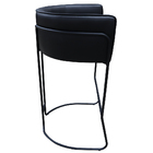 Banqueta Alta Com Encosto Betina Base Preto Fosco Corano Pret