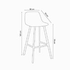 Banqueta Alta Com Encosto Fixo Bagé Preto