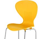 Banqueta Alta Com Encosto Flash  Amarelo