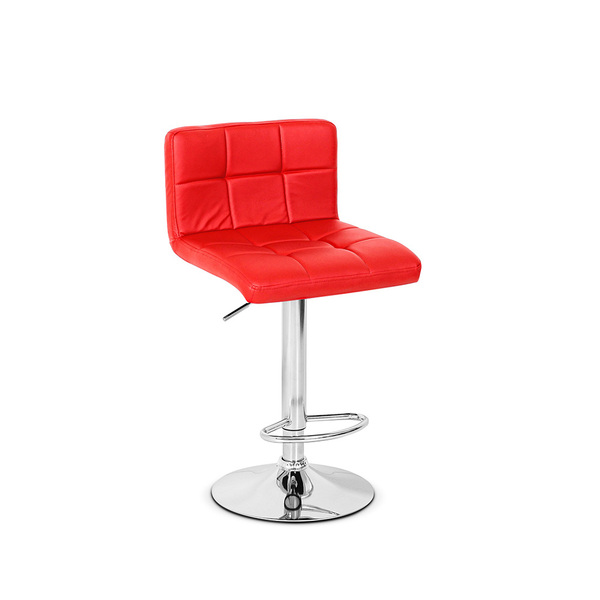 Banqueta Alta Com Encosto Giratória E Regulagem De Altura Gom