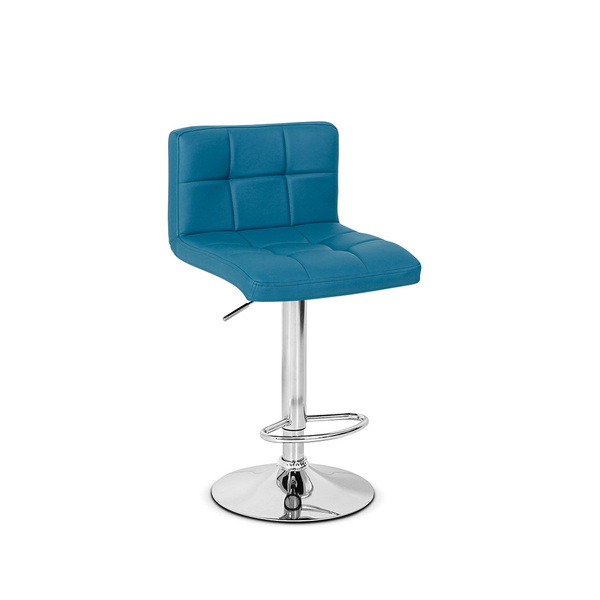 Banqueta Alta Com Encosto Giratória E Regulagem De Altura Gom