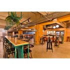 Banqueta Alta Com Encosto Industrial Em Aço Tolix Espresso Mó