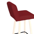 Banqueta Alta Com Encosto Lana Cozinha Balcão Bistrô Pé Palit