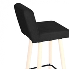 Banqueta Alta Com Encosto Lana Cozinha Balcão Bistrô Pé Palit