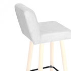 Banqueta Alta Com Encosto Lana Cozinha Balcão Bistrô Pé Palit