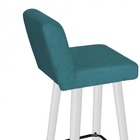 Banqueta Alta Com Encosto Lana Para Cozinha Bar Balcão Bistrô