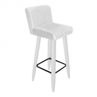 Banqueta Alta Com Encosto Lana Para Cozinha Bar Balcão Bistrô