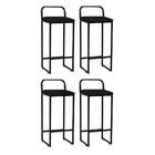 Banqueta Alta Com Encosto Loki Cozinha Bar Balcão Bistrô Ferr