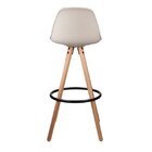 Banqueta Alta Com Encosto Luísa  Nude