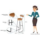 Banqueta Alta Com Encosto Para Aérea Gourmet York Peroba