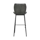 Banqueta Alta Com Encosto Para Bancada Cozinha Pés Aço Penha