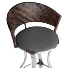 Banqueta Alta Conforto De Alumínio E Fibra Sintética