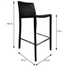 Banqueta Alta Corino  Marrom