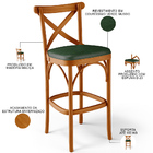 Banqueta Alta Cozinha Bancada Bar Sala De Jantar Estofada Ávi