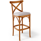 Banqueta Alta Cozinha Bancada Bar Sala De Jantar Estofada Ávi