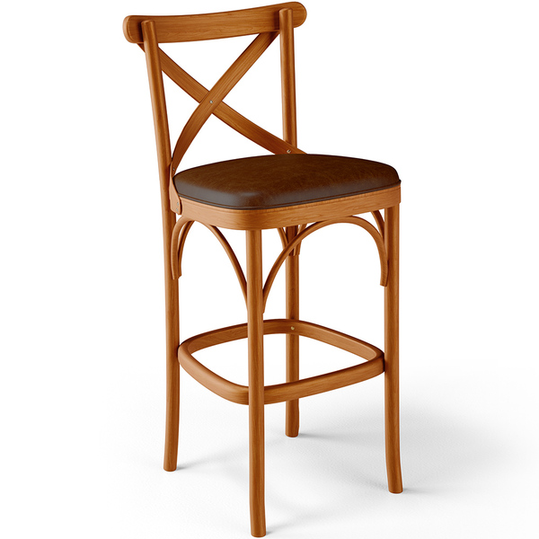 Banqueta Alta Cozinha Bancada Bar Sala De Jantar Estofada Ávi