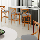 Banqueta Alta Cozinha Bancada Bar Sala De Jantar Estofada Ávi