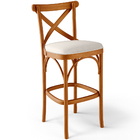 Banqueta Alta Cozinha Bancada Bar Sala De Jantar Estofada Ávi