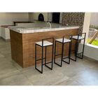 Banqueta Alta Cozinha Bar Balcão Bistrô Industrial Preta Asse