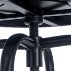 Banqueta Alta Cozinha Giratória Flint Industrial Loft Aço