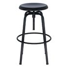 Banqueta Alta Cozinha Giratória Flint Industrial Loft Aço