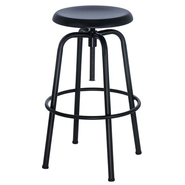 Banqueta Alta Cozinha Giratória Flint Industrial Loft Aço