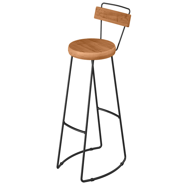 Banqueta Alta Cozinha Sala De Jantar Estrutura Em Aço Mahal D