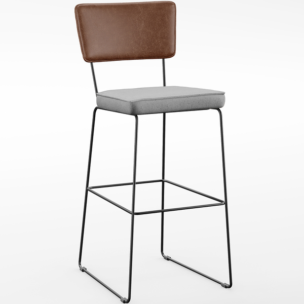 Banqueta Alta Cozinha Sala Jantar Fixa Allana L02 Couríssimo