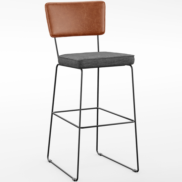 Banqueta Alta Cozinha Sala Jantar Fixa Allana L02 Couríssimo