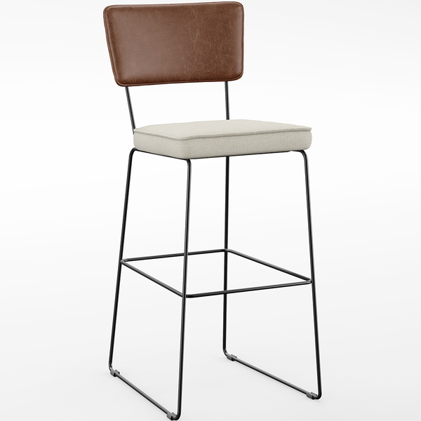 Banqueta Alta Cozinha Sala Jantar Fixa Allana L02 Couríssimo