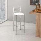 Banqueta Alta Cromada Berlim