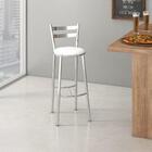 Banqueta Alta Cromada Verona Compoarte